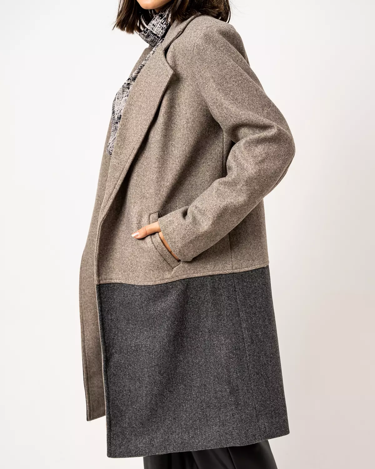 Shades of grey long coat 1