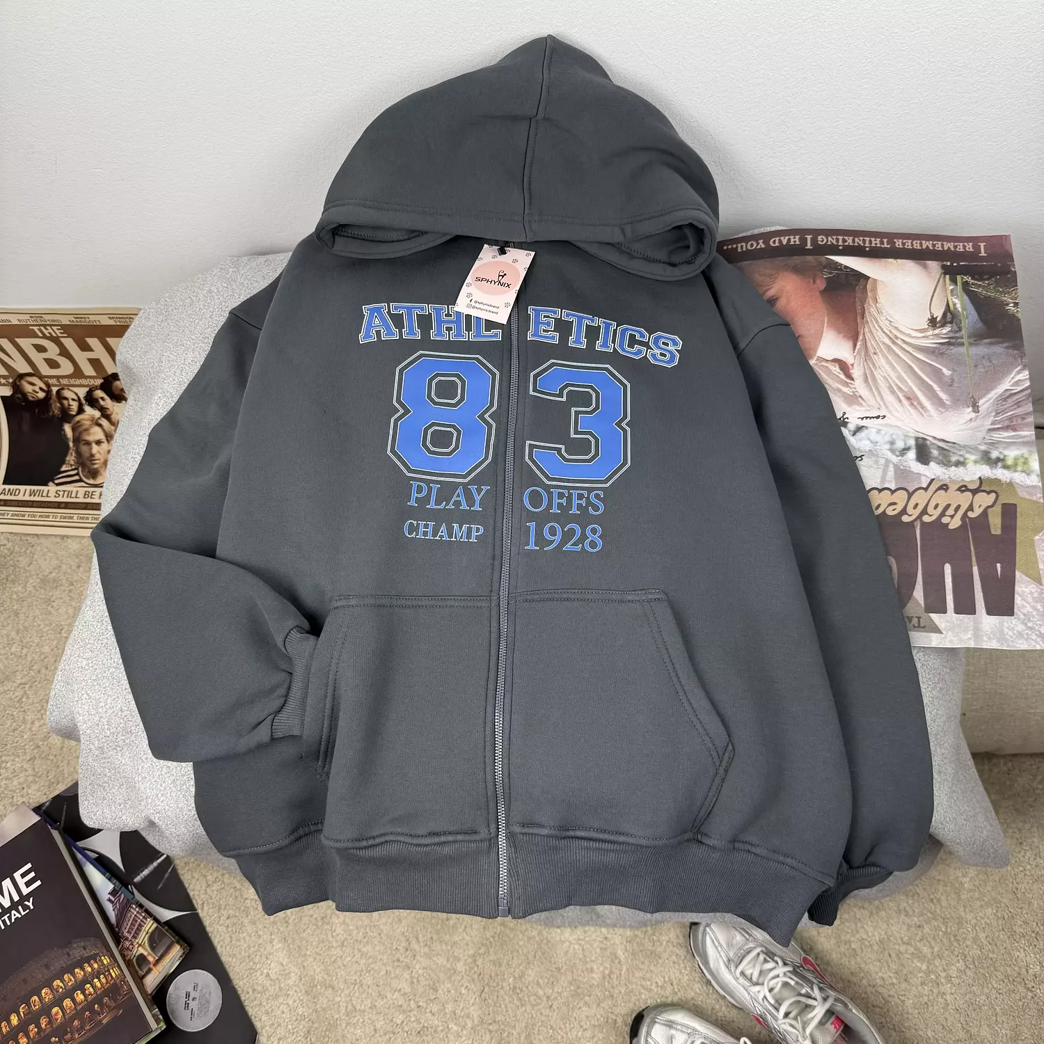 Athletic Zip-up Hoodie 5