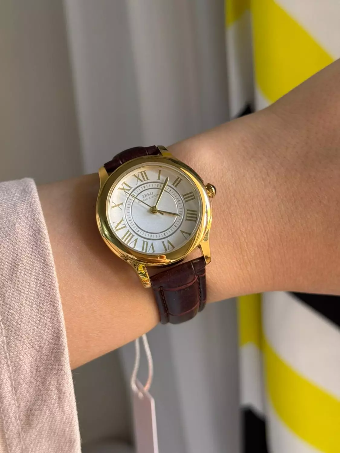 Ibso Watch جلد بنى  5