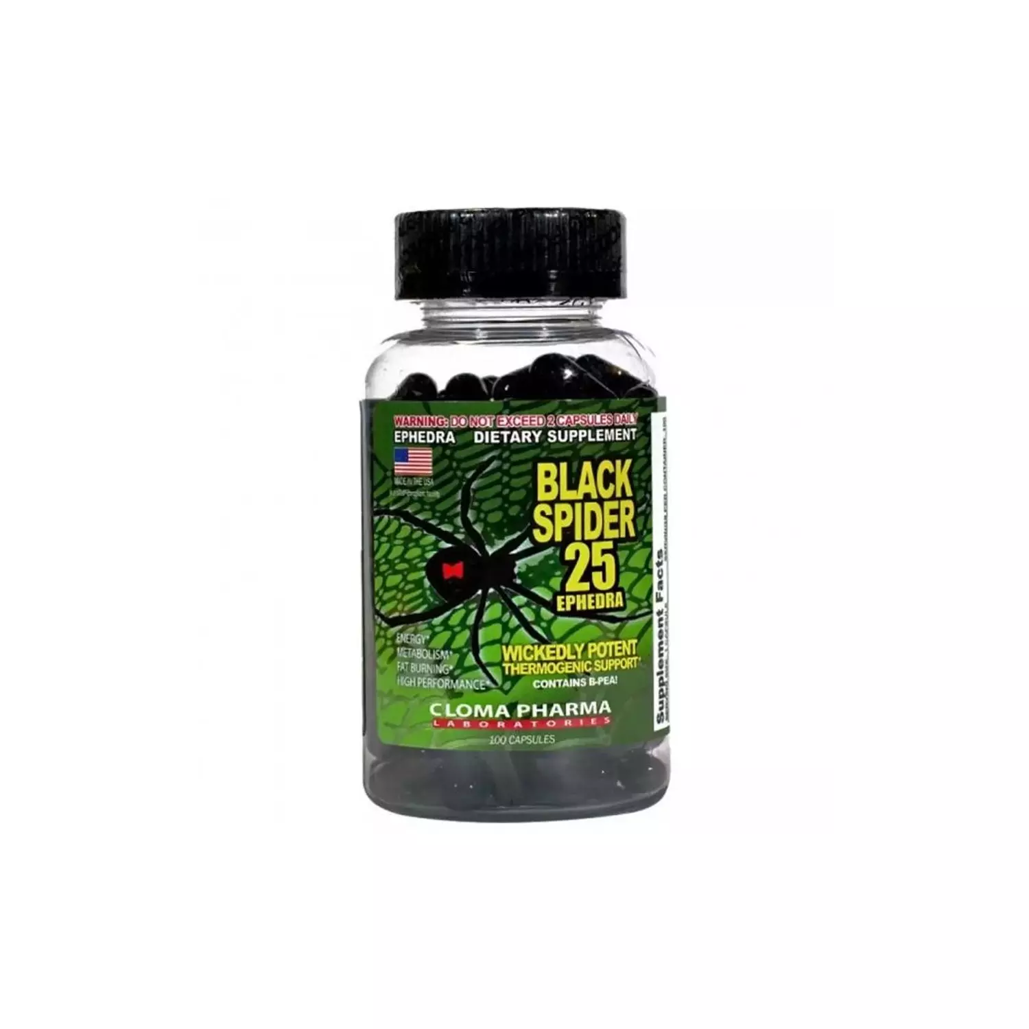 Black Spider Fat Burner - 100 Capsules image
