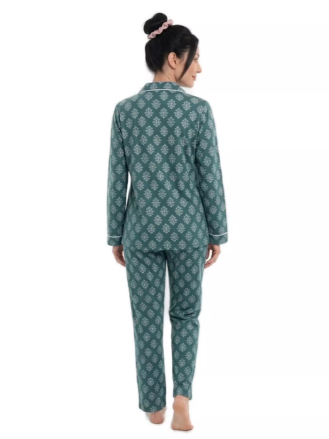 Women Summer Classic Lycra PJ - 2535 - Dark Turquoise 3