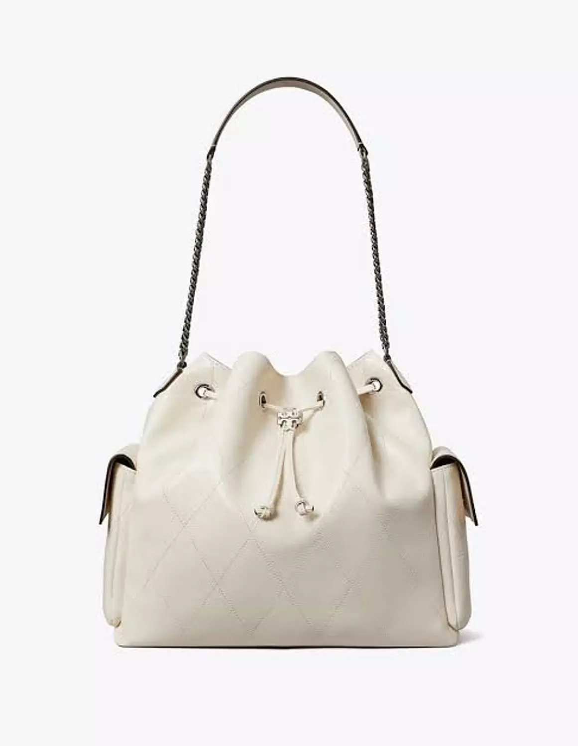 Tory Burch Charlie quilted drawstring bucket bag 6