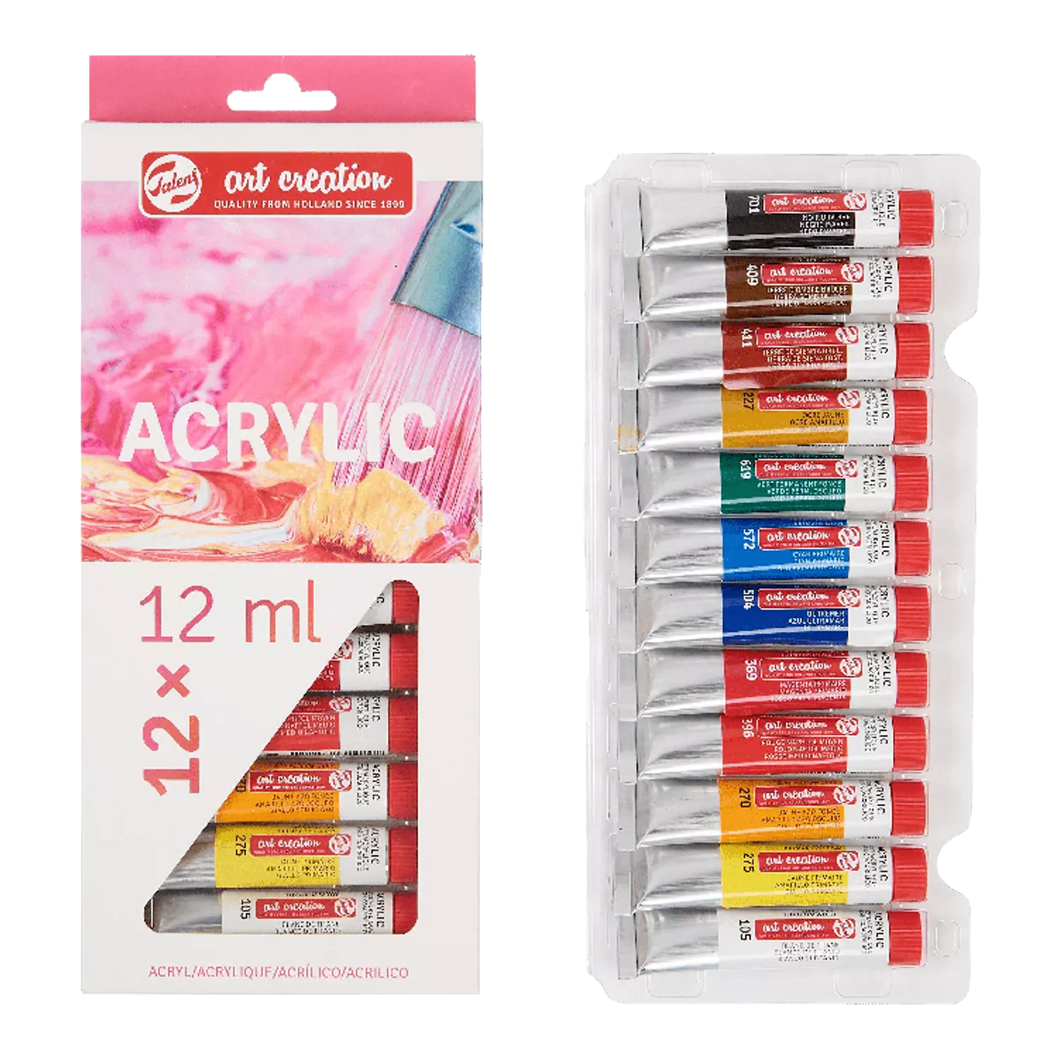 Talens Art Creation Acrylic Set - 12 Colors - 12ml image