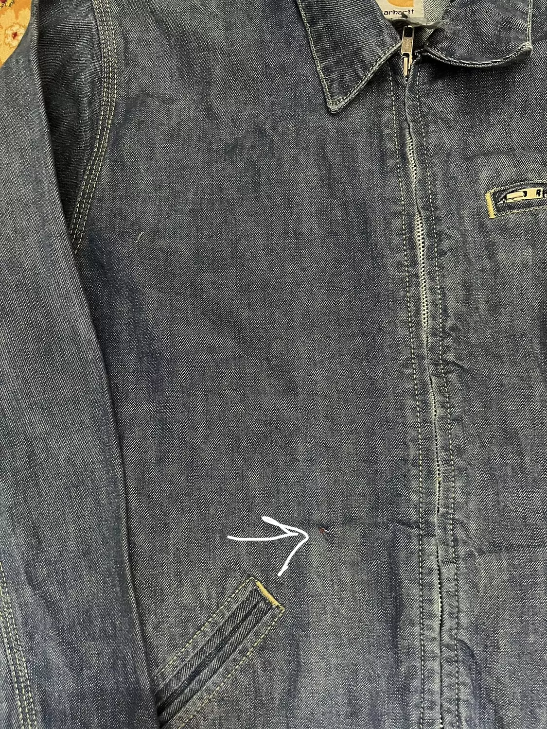 Vtg Carhartt Detroit Denim Jacket 3