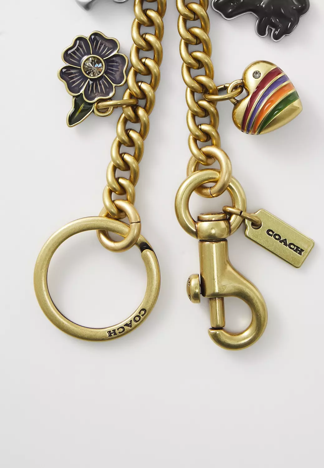 COACH MOTIF CHAIN BAG CHARM  1
