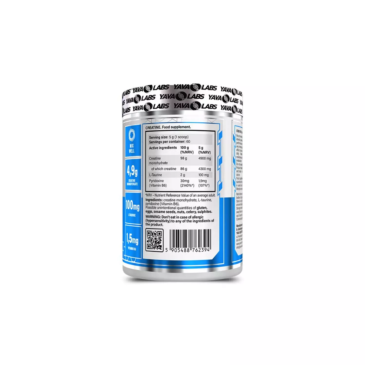 Yava Labs Creatine + Taurine – 300g for Muscle Power & Performance hover image
