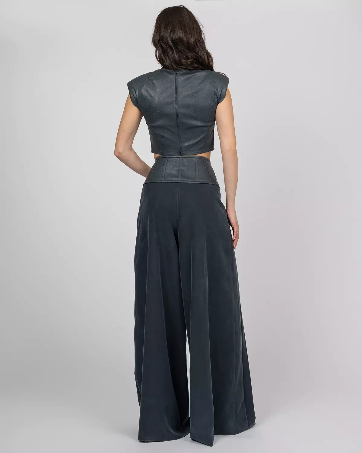 Faux Python Cropped Top 3