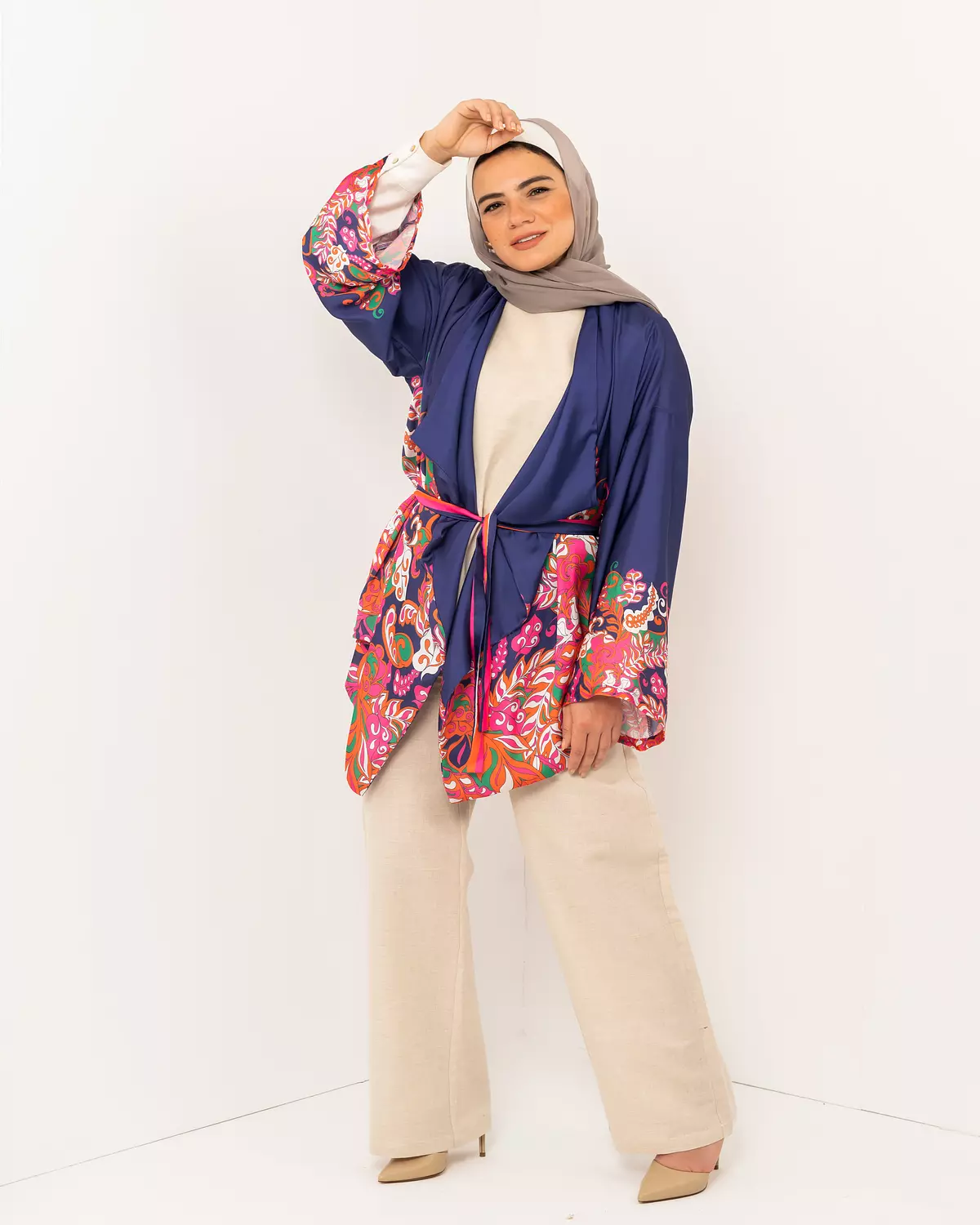 Garden escape short kimono 3