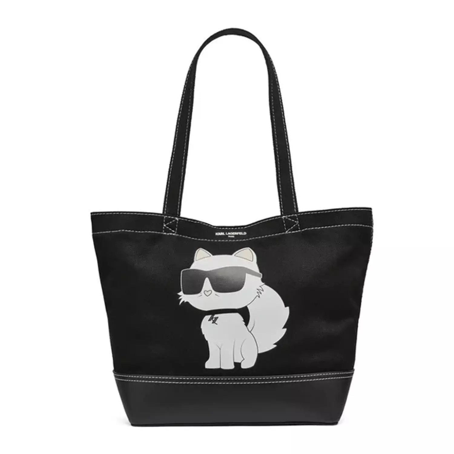 Karl Lagerfeld Choupette Leather-Look Tote – Black hover image
