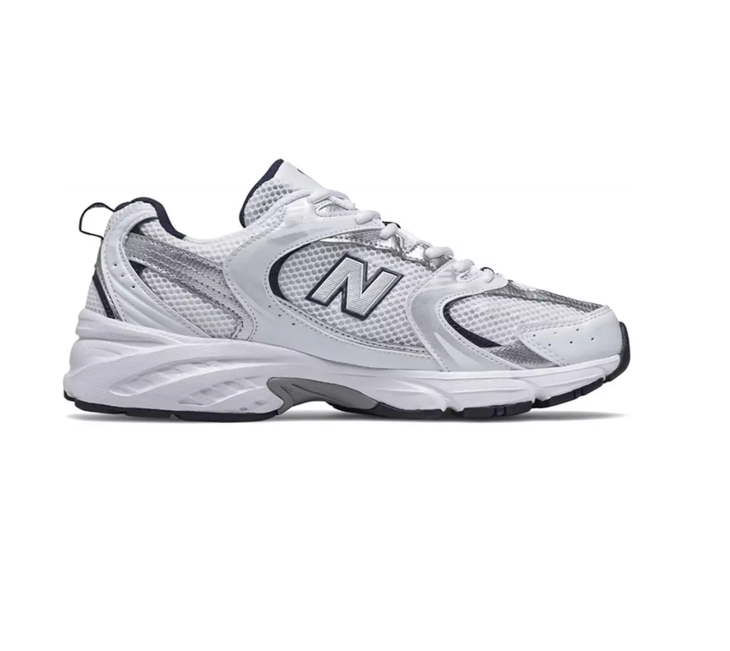 New Balance 530 White Silver Navy 1
