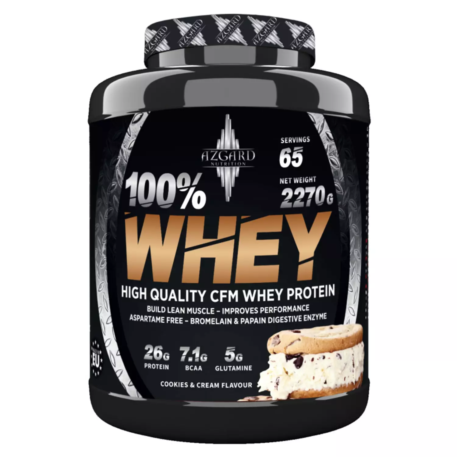 ازجارد واي 2.27 كجم – 65 جرعة | Azgard Whey 2.27kg – 65 Servings – Muscle Road 2