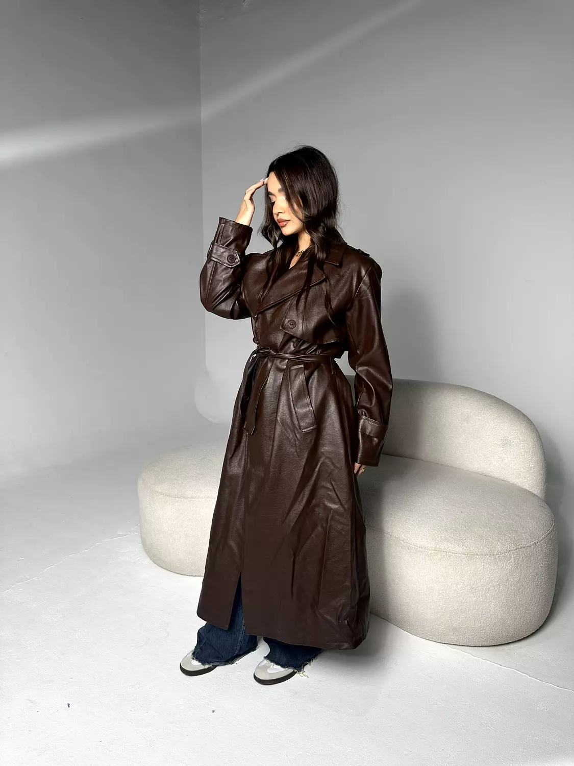 Leather Trench Coat 12