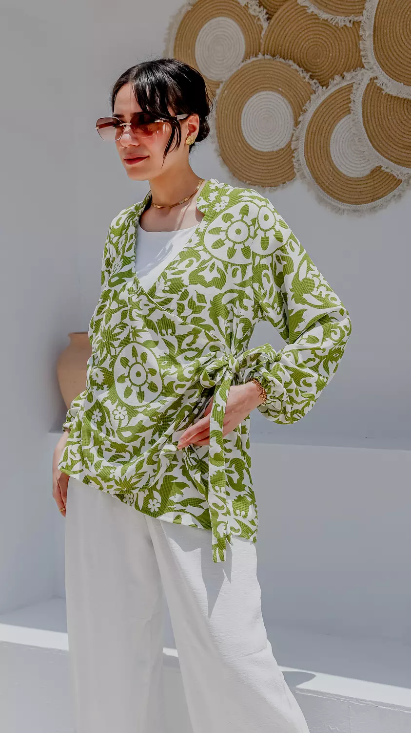 Flora Wrap Blouse 3