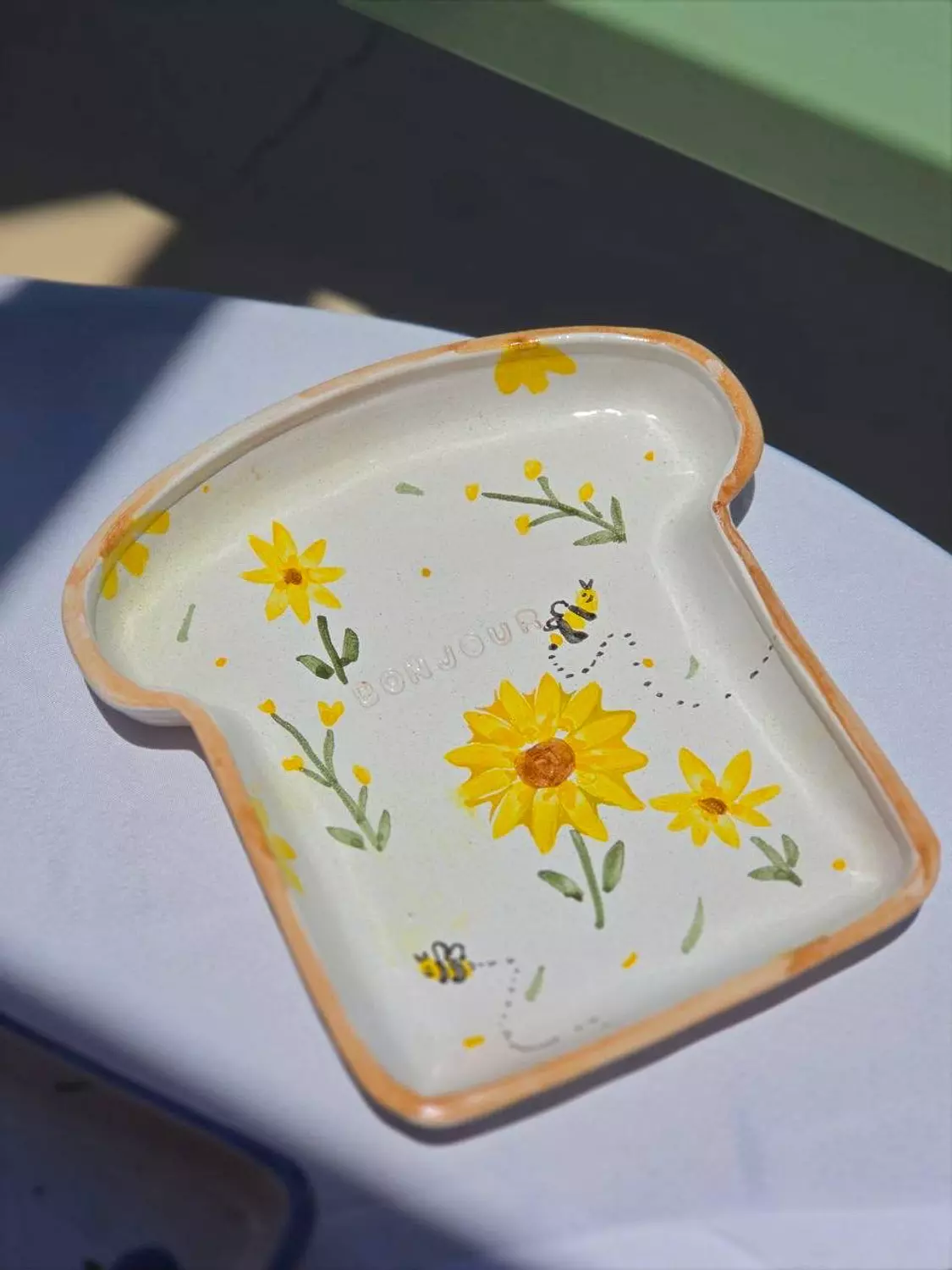 Sunflower Bees toast 2
