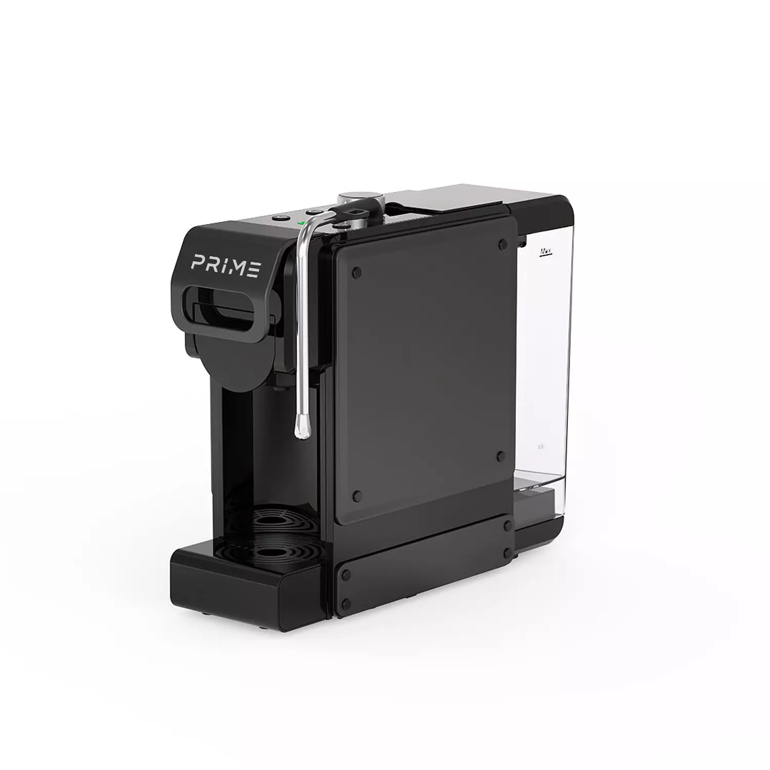 (Display units open carton )PRIME 7 in 1 Multifunction Espresso Coffee Machine -Milk Foam Nozzle for Milky Coffee drinks, Coffee Machine with 1 L Water Tank, 4 Optional Adaptors, 350 ml milk pitcher included, All types of capsules & Ground espresso , Cold Brew Feature, all in One Coffee Machine image