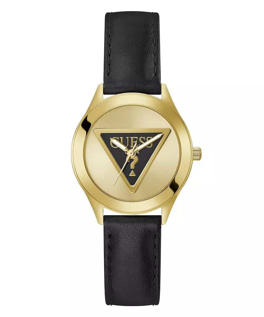 GUESS GW0744L2 Women's Watch GOLD Tone Genuine Leather Strap