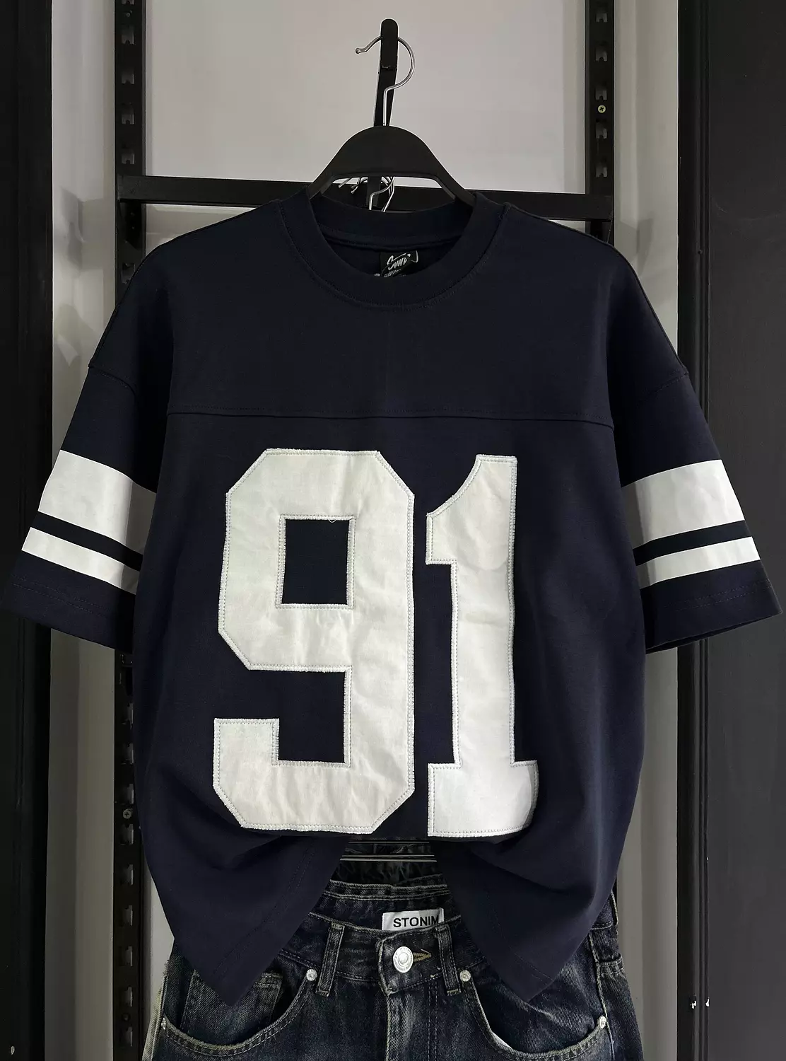 PULL&BEAR VARSITY 91 EMBROIDERED  T-SHIRT  8