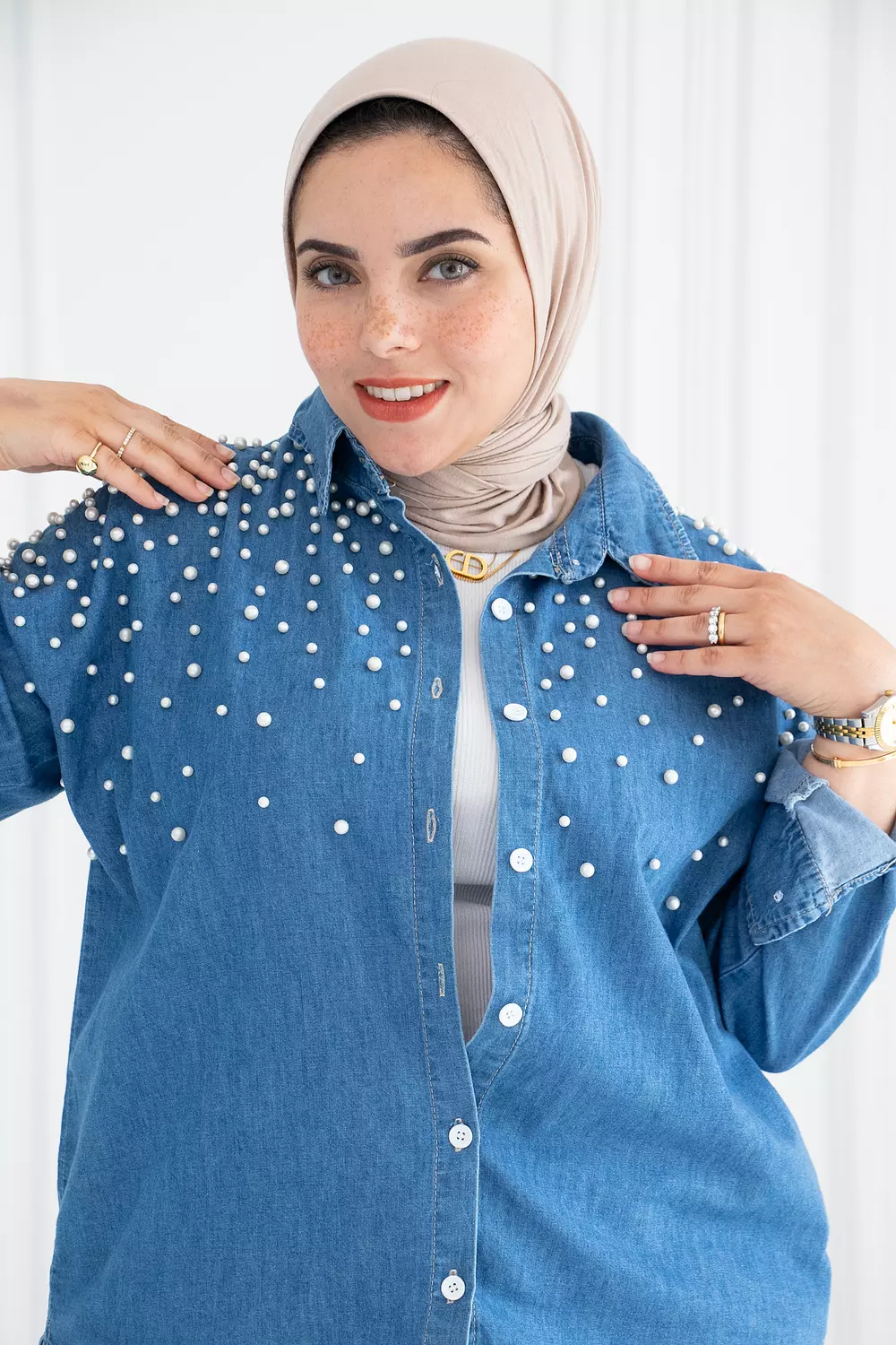 Pearl Denim Shirt 4