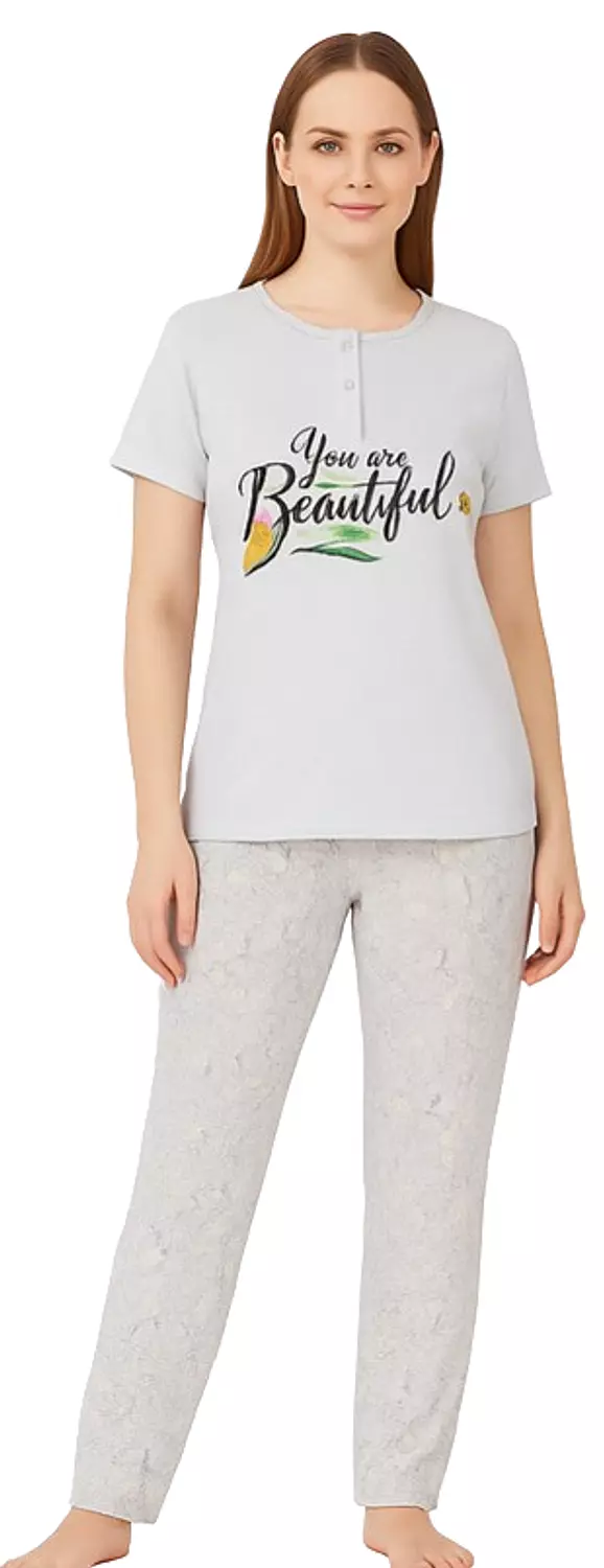Women Beautiful Pj - 2475 - Light Grey 2