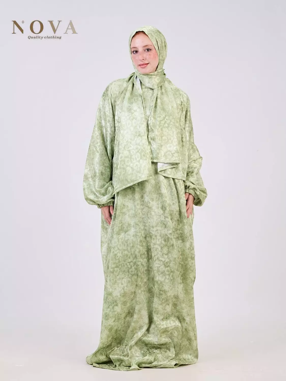 Sage Green Printed Jacquard  image