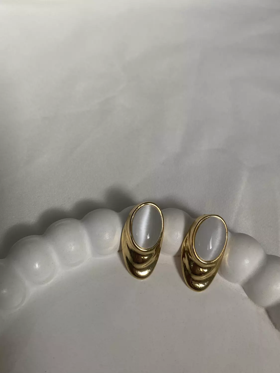Oval Stone Studs image