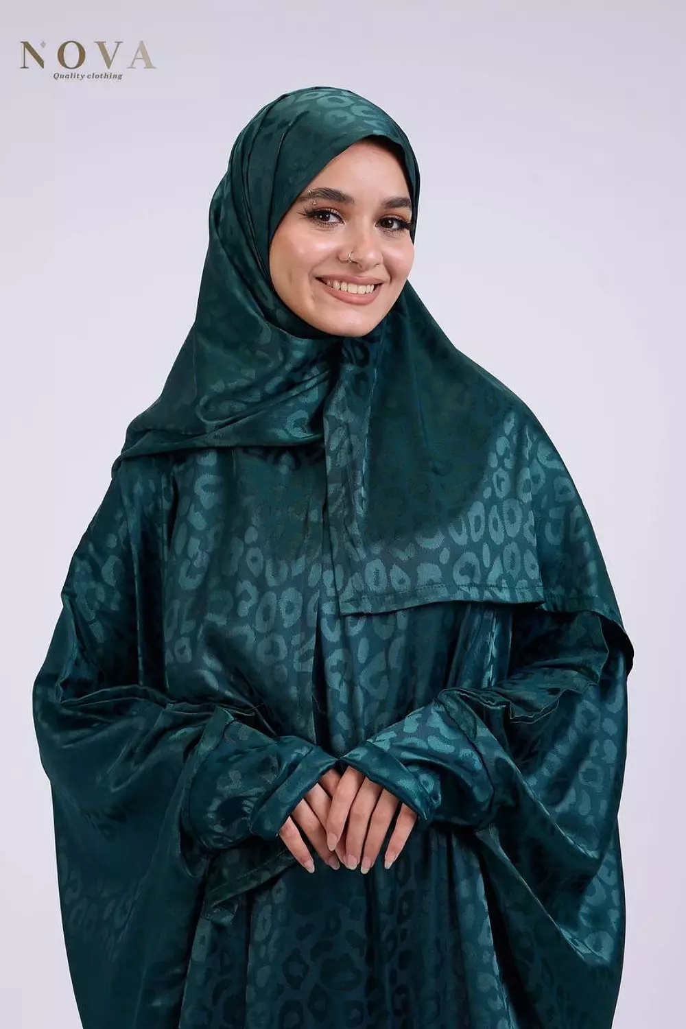 Emerald green butterfly Jacquard 1
