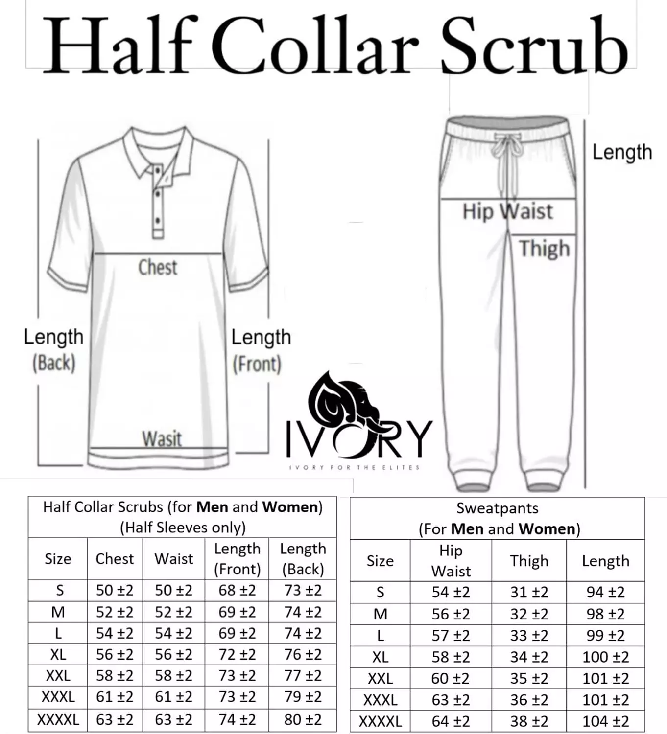 Black Half Collar Scrub  17