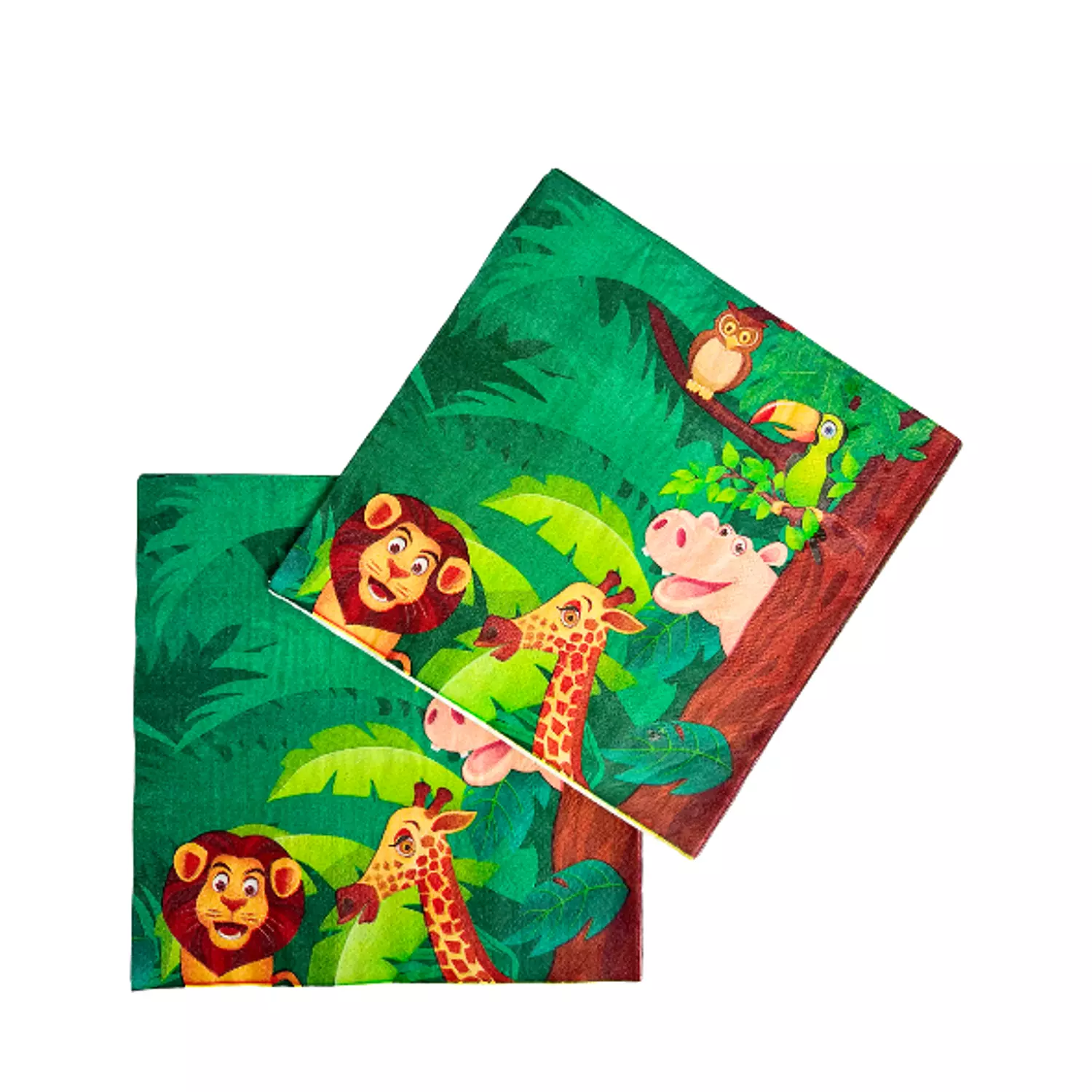 Animals Green Napkins  image