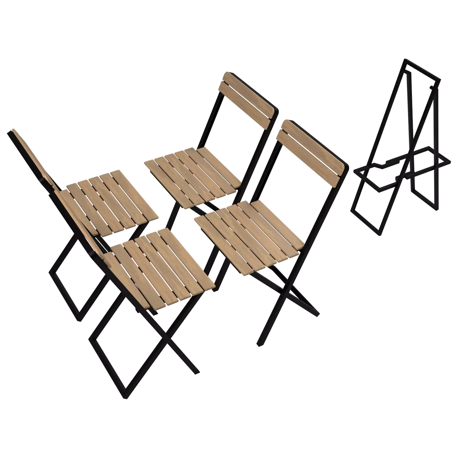 4-Bee Chair with Stand 8