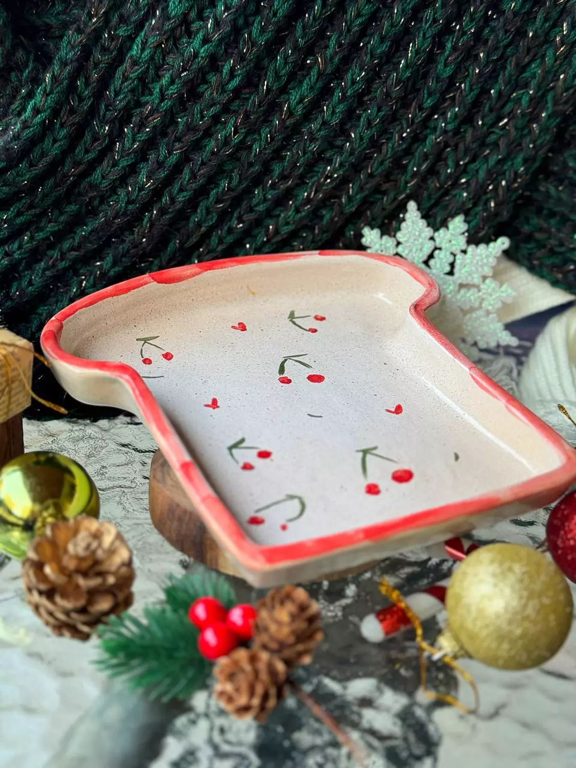 Cherries toast plate 1