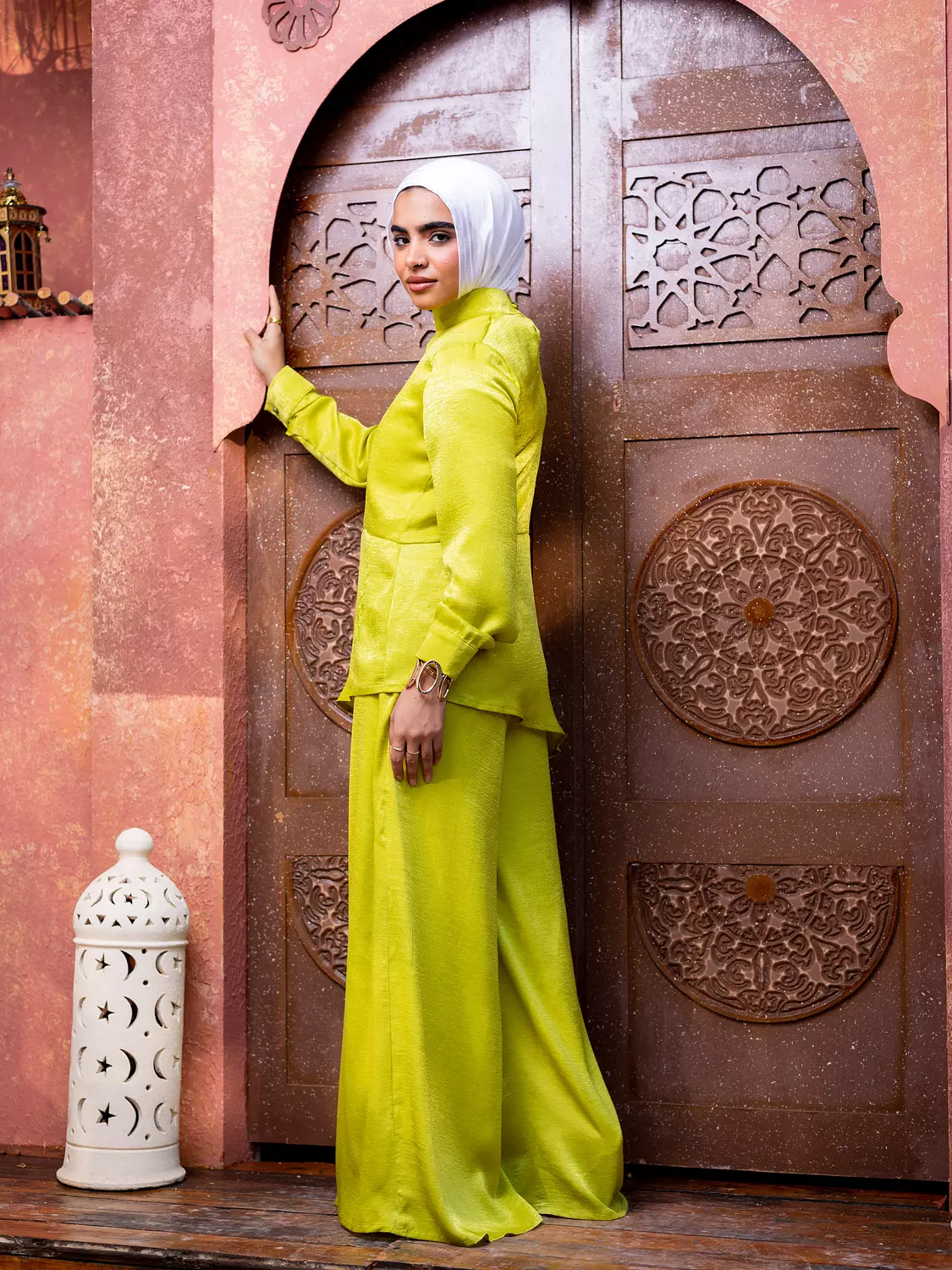 Lime Green Set with Drawstring 2