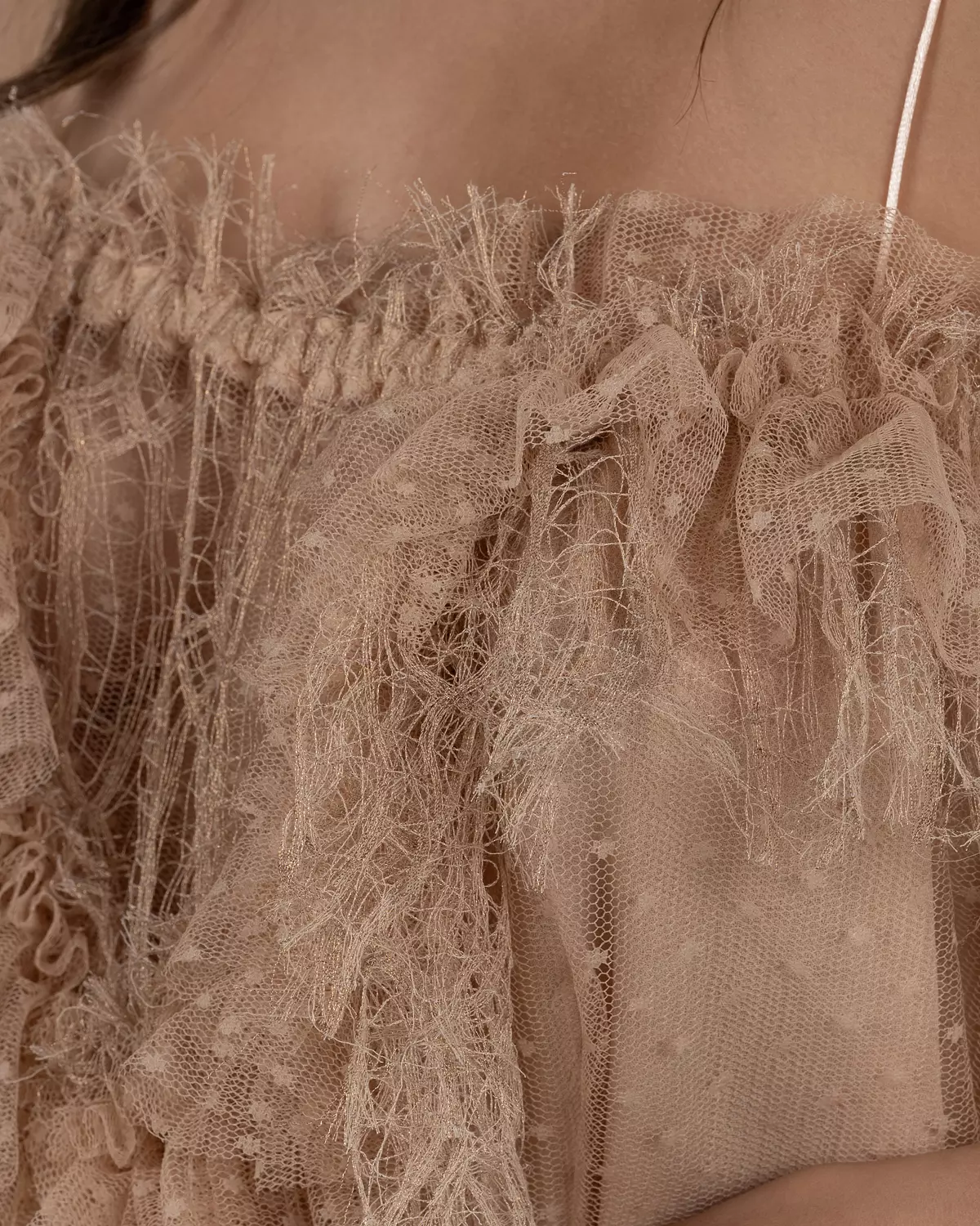  Playful Soft Pink Ruffled Strap Top 8