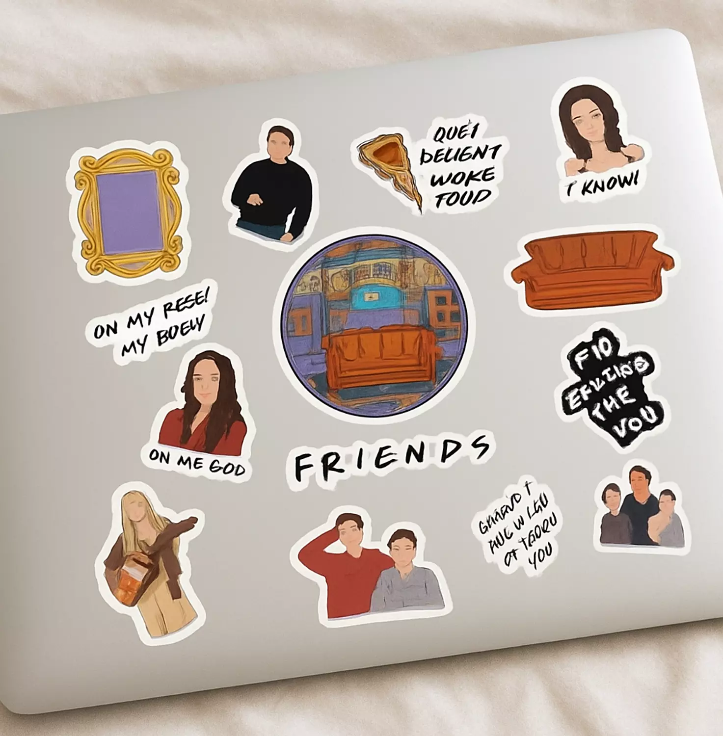Friends Stickers A4 Paper Bundle image
