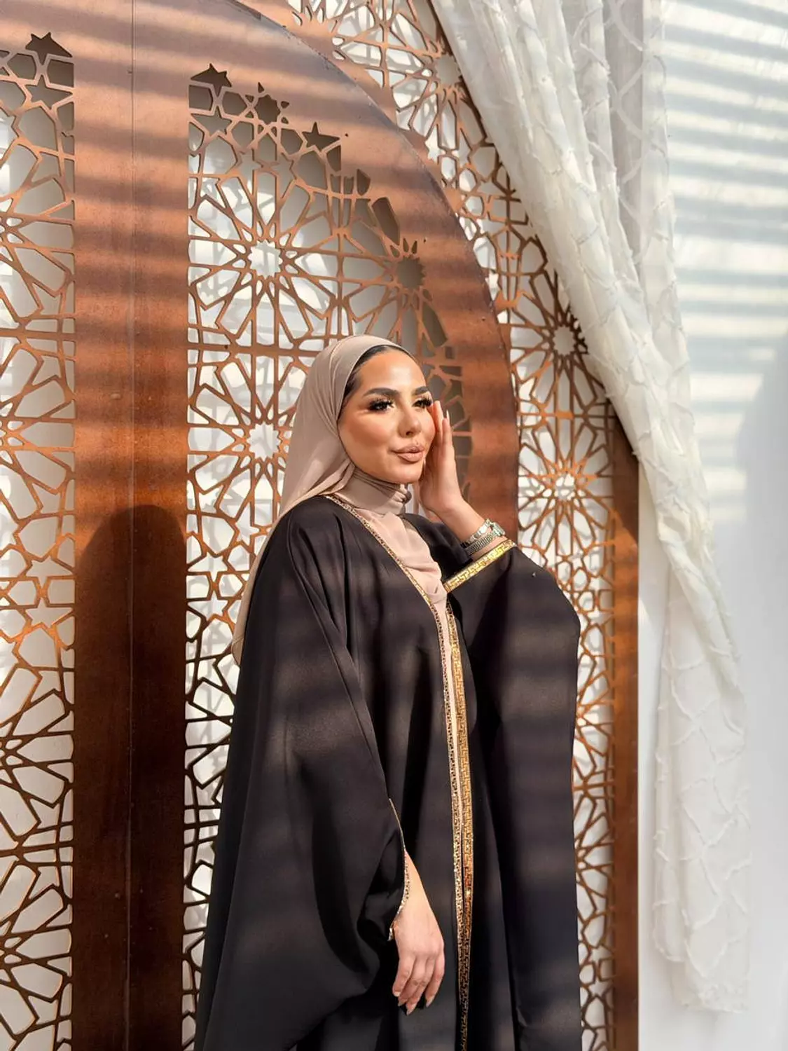 The Mawada Kuftan In Black 6