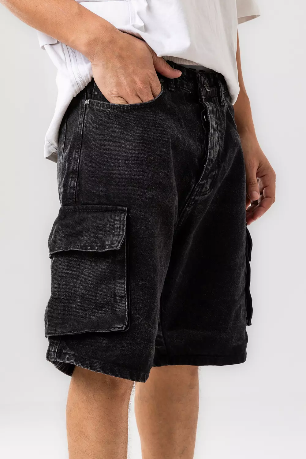 Cargo Denim Jeans Short image
