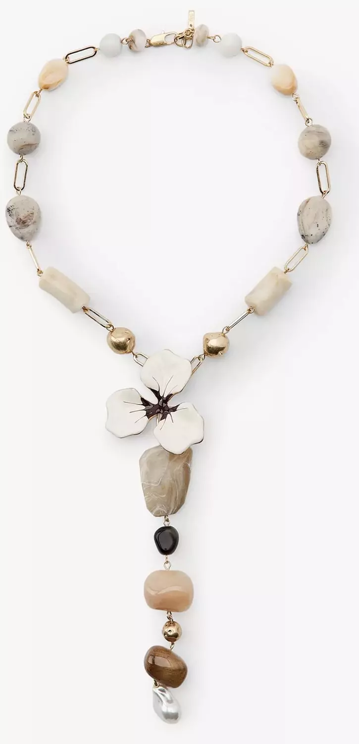 Y Floral Necklace  2