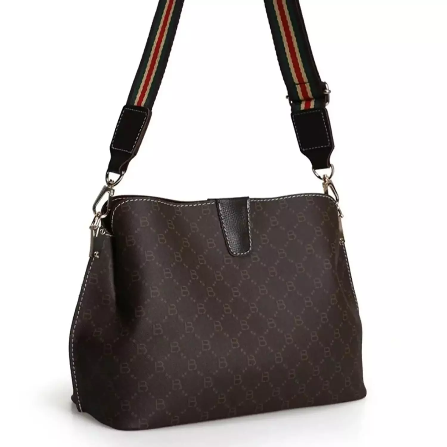 Luxury brown Monogram Shoulder Bag 3