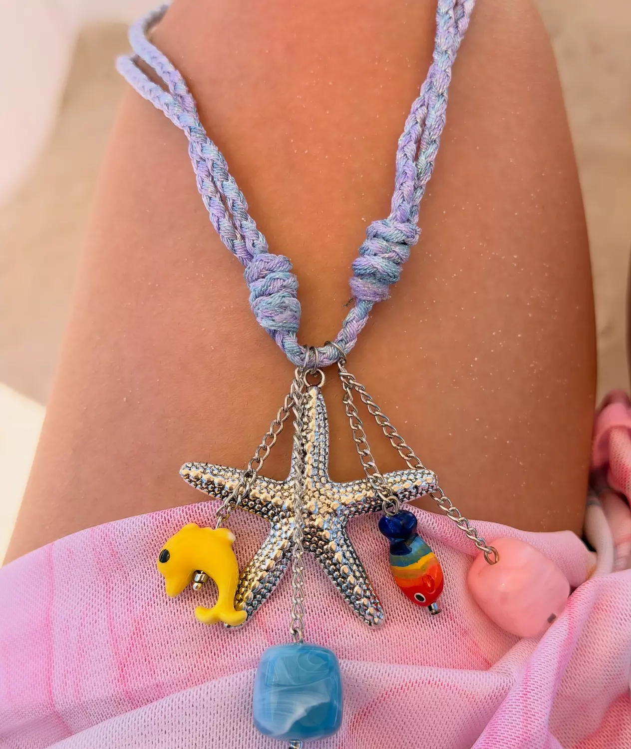 Lilac Silvery Starfish  image