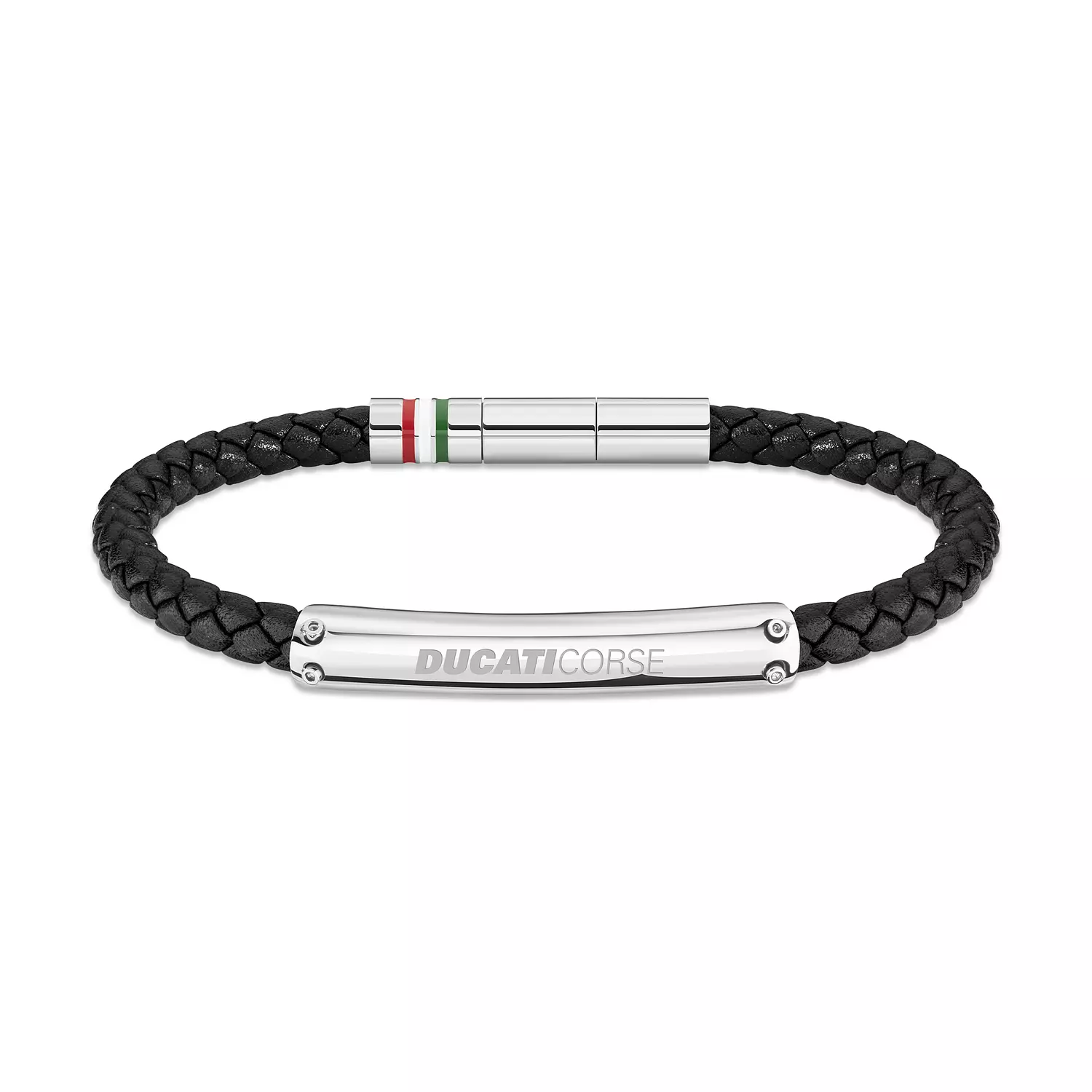 Ducati - DTAGB2137801 - VITTORIA BLACK LEATHER WITH Stainless Steel BRACELET 0