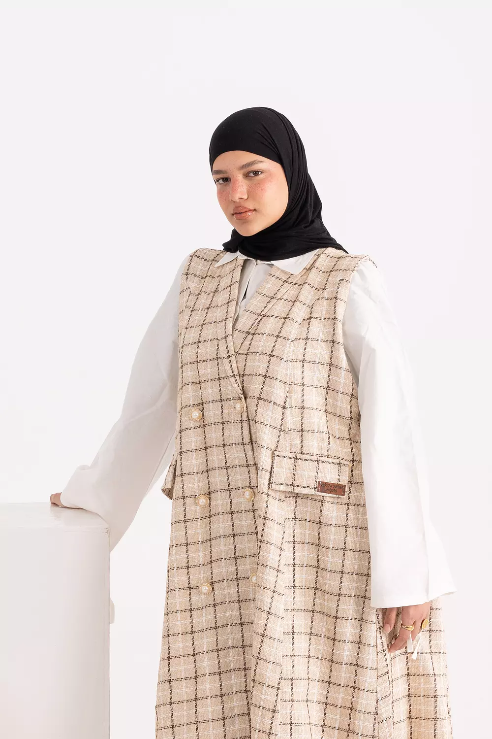 Velora Long Vest hover image