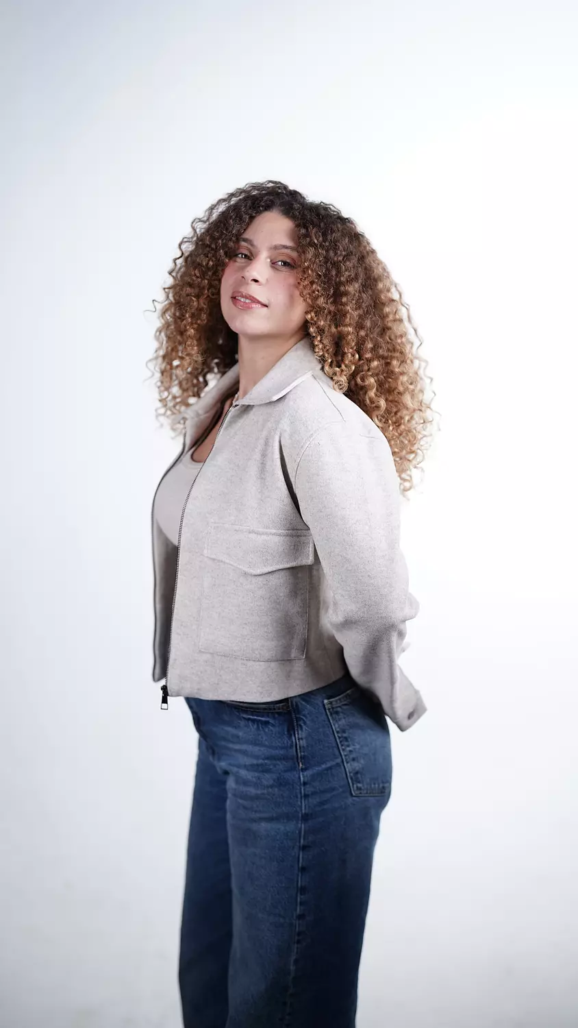 The Urban Wool Zip Jacket- Beige hover image