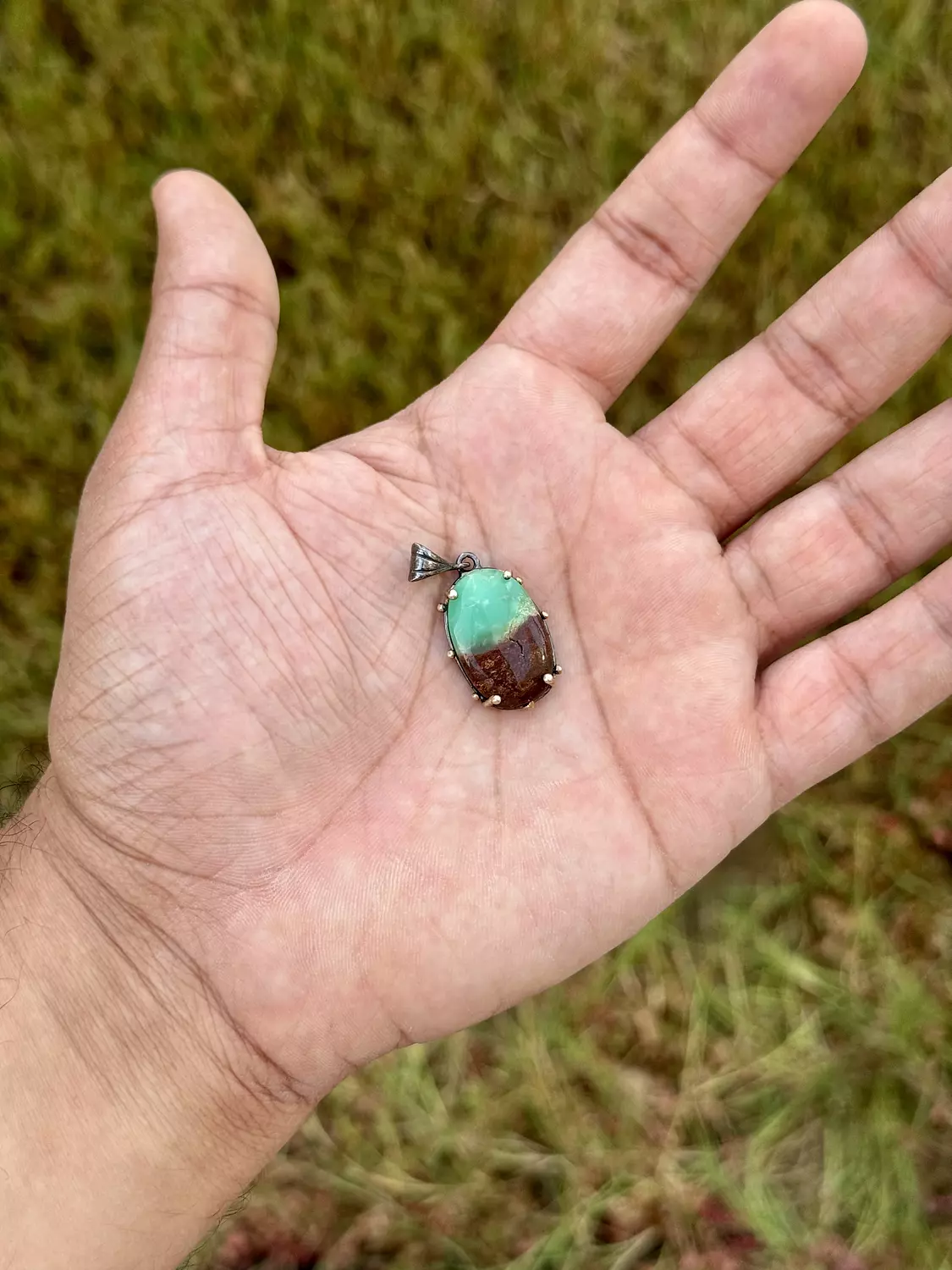 Vintage Chrysoprase pendant image