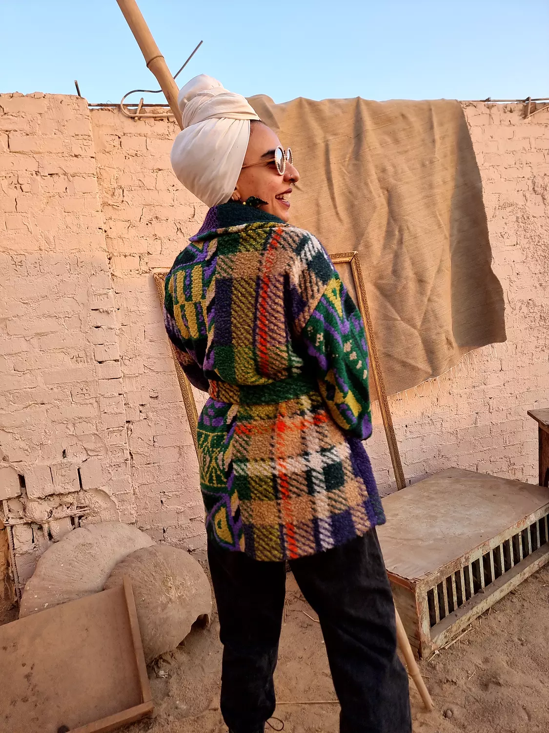 Gypsy threads in patched green image