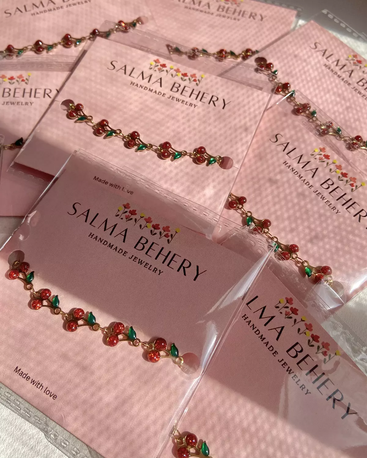 Cherry stainless steel bracelet 🍒 5