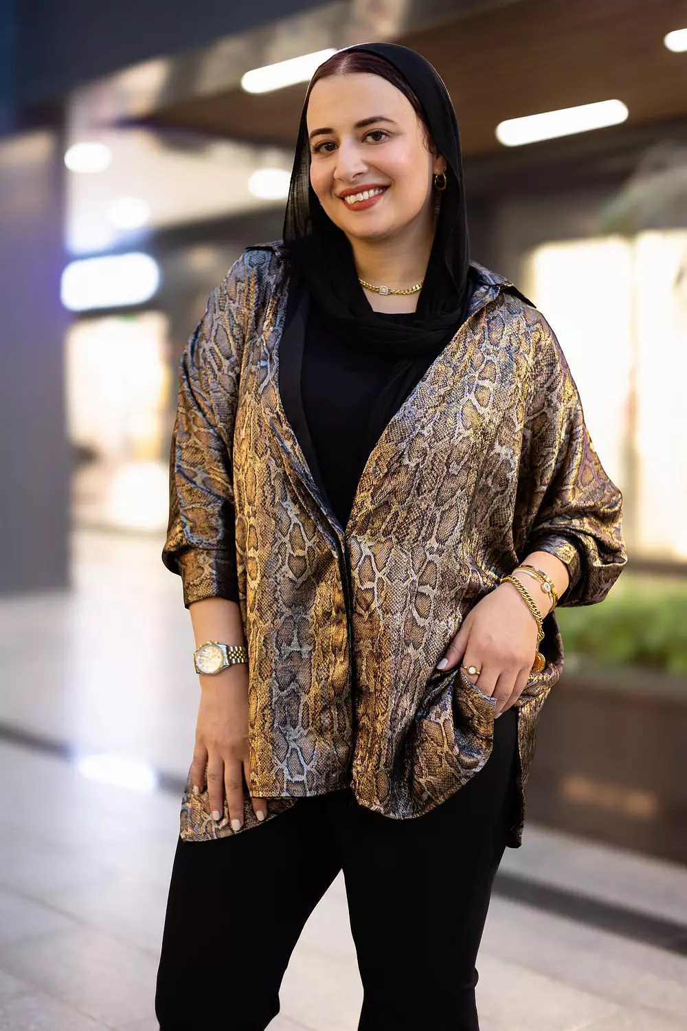 snake satin shirt 2