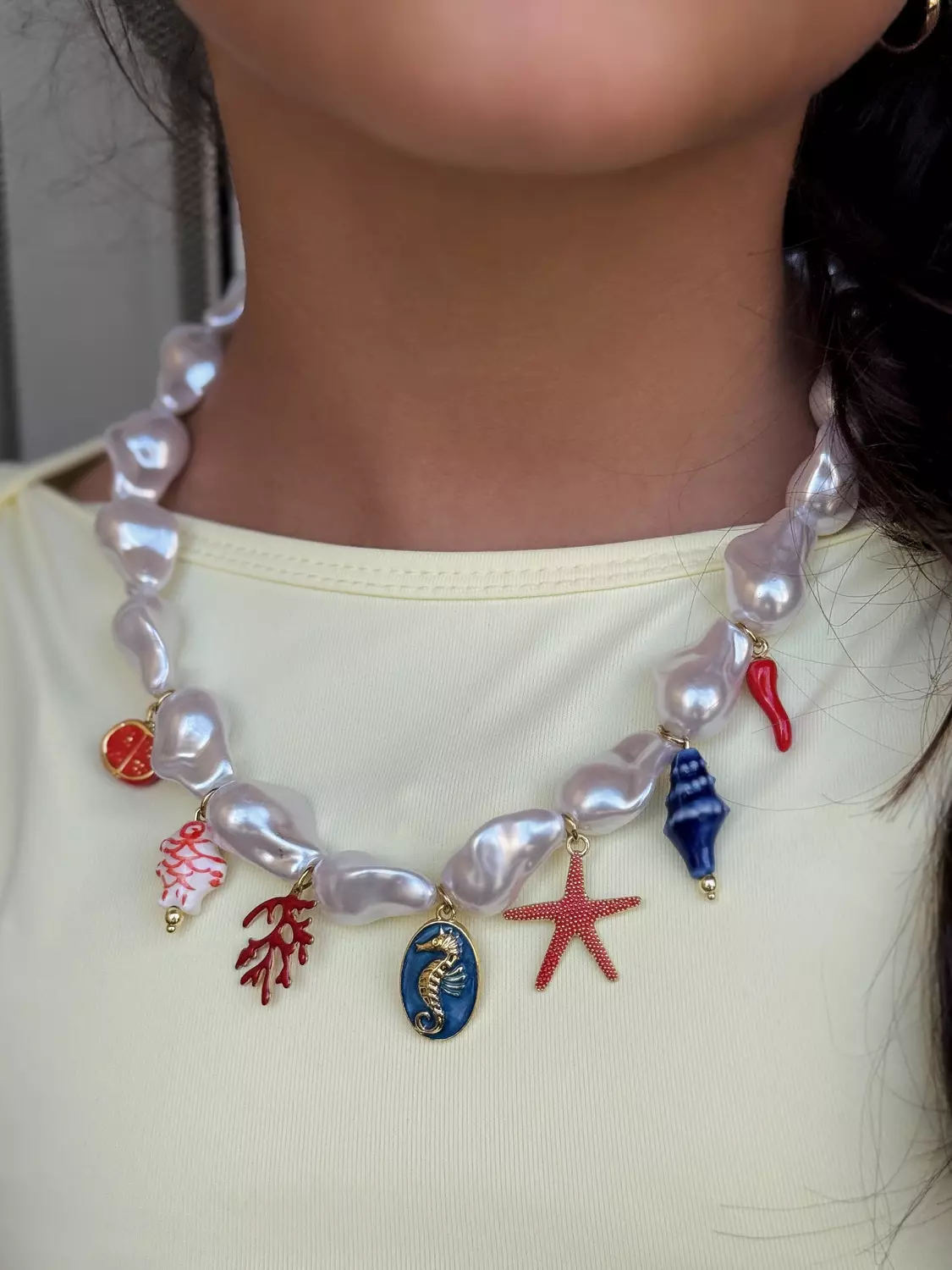 Coastal charms necklace  image
