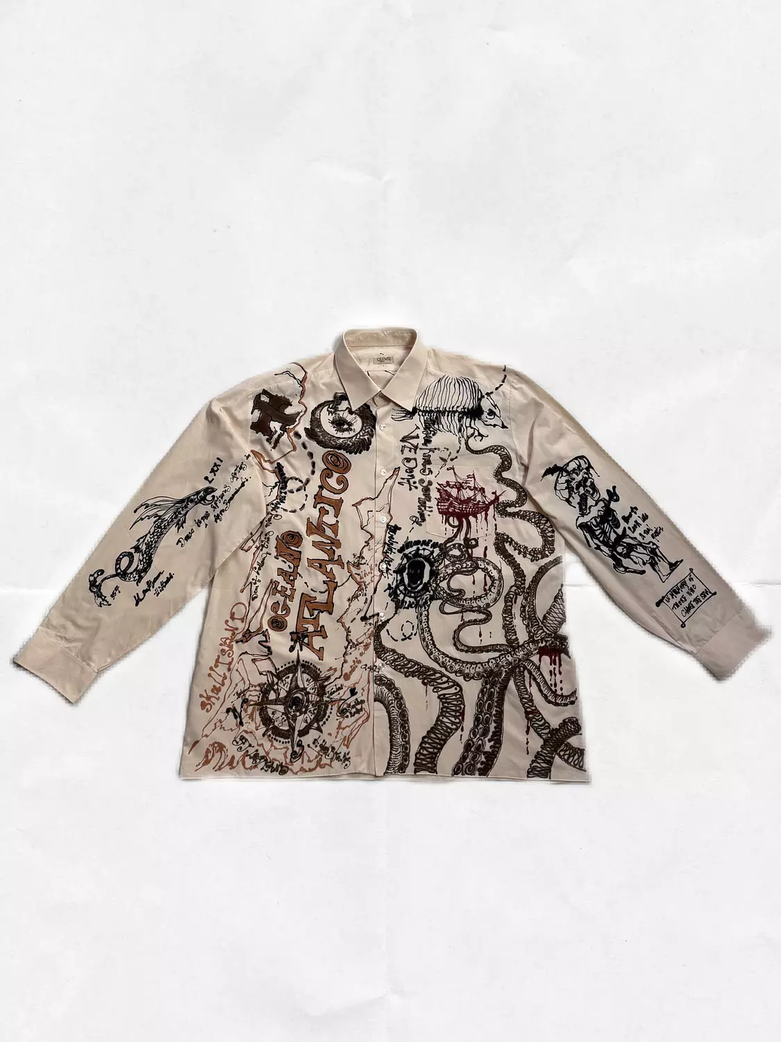 “ pirate’s diaries 2” hand-painted shirt  image