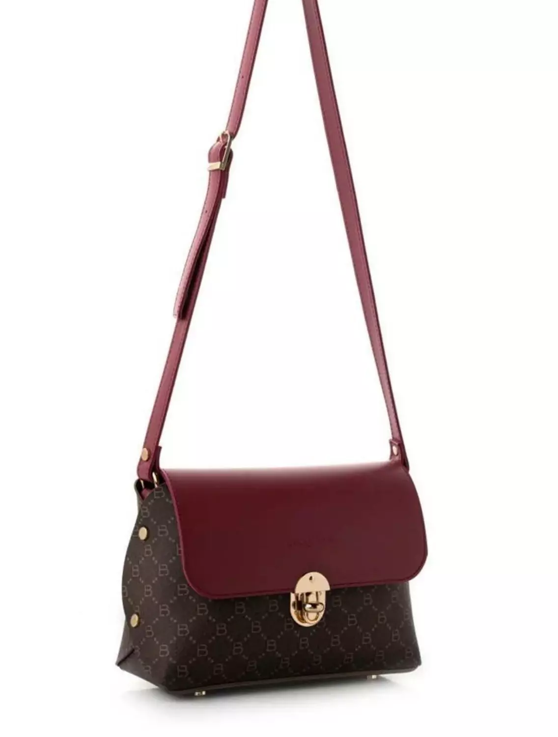 Burgundy & Brown Signature Bag 2