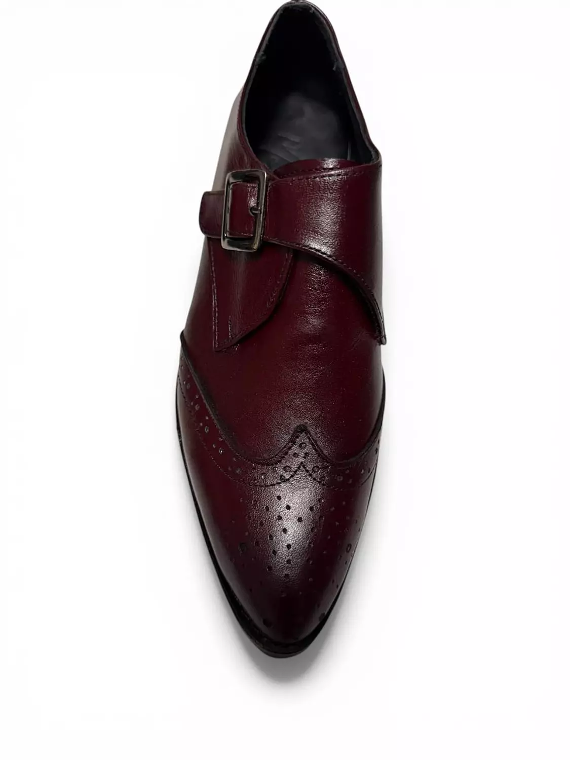 Burgundy Monk Flats 4