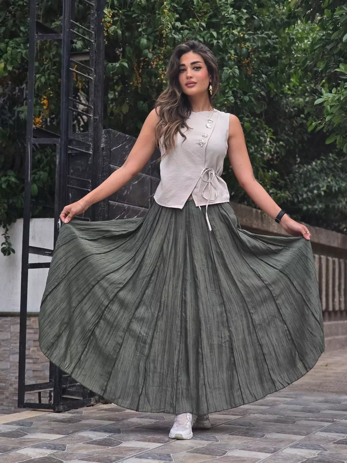 Olive Skirt hover image